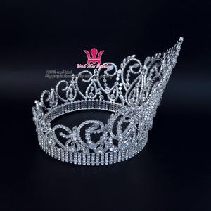 Coiffe de princesse 02164, magnifique, grande et brillante, <span class=keywords><strong>diadème</strong></span>, reine, accessoires pour cheveux, couronnes pour fête, spectacle, nouvelle collection - Product Image 6
