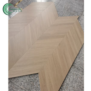 En stock, prêt à expédier, plancher en bois dur véritable de qualité AB plancher en bois d'ingénierie chevron en chêne à chevrons, plancher d'ingénierie - Product Image 3