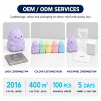 Coffret Cadeau Musical Créatif et Nouveauté Anti-Stress en Caoutchouc à Pression, Jouets pour Enfants à Rebond Lent, Poupées Décompression