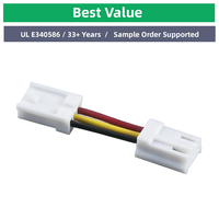 Conjunto de cable con sensor, con código de colores, para electrodomésticos, cobre desnudo, bloque de terminales de tornillo, alta temperatura, 0,3 m