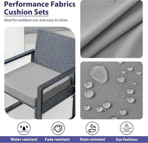 Lot <span class=keywords><strong>de</strong></span> 4 <span class=keywords><strong>coussins</strong></span> <span class=keywords><strong>de</strong></span> chaise <span class=keywords><strong>de</strong></span> <span class=keywords><strong>jardin</strong></span> imperméables carrés <span class=keywords><strong>pour</strong></span> l'extérieur, <span class=keywords><strong>coussins</strong></span> <span class=keywords><strong>de</strong></span> siège <span class=keywords><strong>pour</strong></span> mobilier <span class=keywords><strong>de</strong></span> patio avec poignées et attaches, <span class=keywords><strong>coussins</strong></span> lombaires - Product Image 3