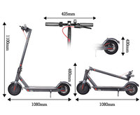 Trottinette électrique portable à 2 roues, trottinette électrique pour adultes, 36V 350W
