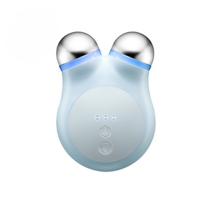 Lifting facial portable à micro-courant avec massage par vibration pour traitement de lifting du visage, disponible en rose et bleu - Product Image 6