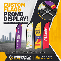 Drapeau publicitaire personnalisé en forme de plume, impression haute définition, tout design, taille personnalisée, OEM, ODM, logos personnalisables, bannières publicitaires en gros