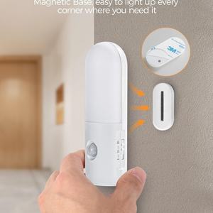 Lampe LED rechargeable USB pour armoire, design moderne sans fil avec détecteur de mouvement, abat-jour en PC pour chambre à coucher, disponible en tailles 20cm/30cm/40cm/60cm - Product Image 2