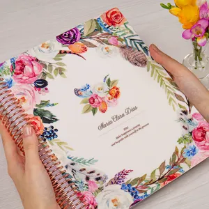 2024 PVC Planner Notebook Agenda Spiral Wire-O Binding Planner Journaling Supplies Manufacturer Spiral Notebook