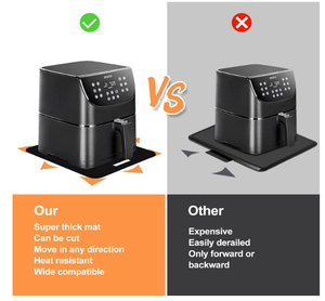 Tapete Resistente al Calor para Freidora de Aire con Función Deslizante, 2 Piezas de 12x14 Pulgadas, Protector de Encimera para <span class=keywords><strong>Cosori</strong></span> y Ninja - Product Image 5