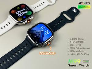 Reloj Inteligente 4G M99 con Pantalla Amoled de 2.16 Pulgadas <span class=keywords><strong>3</strong></span>+32GB GPS NFC Wifi Cámara Videollamada Playstore Red Batería de 1100mah Android - Product Image 4