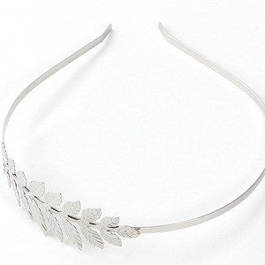 Diadema con hojas de metal para accesorios de boda, tocado sencillo y elegante para mujeres adultas, verano 2023 - Product Image 1