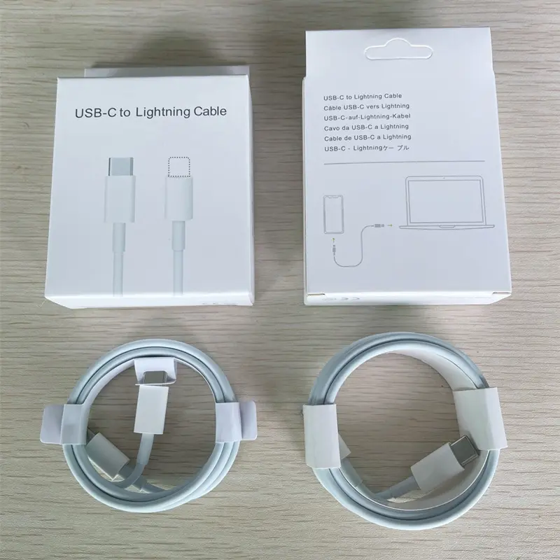 Original Mfi Certified 1M 2M 3M USB-C Cable Data Transfer Fast Charging USB C to Lighting Cable For Apple iPhone Charger
