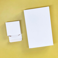 Caja de Cartón Blanca de Alta Gama con Logotipo Personalizado, Cajas de Embalaje Plegables, Impresión a Cuatro Colores, Laminación Brillante para Cosméticos