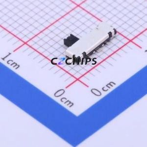 SSAL120100 Slide Switch SMD Switch Single Pole Double Throw Rectangle Pin Header SMD Tab 4.1mm - Product Image 1