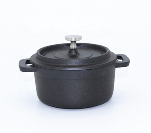 Poêle <span class=keywords><strong>en</strong></span> <span class=keywords><strong>fonte</strong></span> <span class=keywords><strong>personnalisable</strong></span> pour la cuisine à domicile Casserole à ragoût pré-assaisonnée à basse pression - Product Image 1