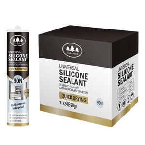 Potente Colla Siliconica Neutra Trasparente da 300ml <span class=keywords><strong>per</strong></span> Uso Interno/Esterno a Rapida Asciugatura <span class=keywords><strong>per</strong></span> Costruzioni - Product Image 1