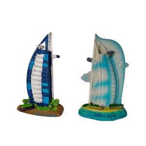 Imán Decorativo para Refrigerador con Diseño Tridimensional de la Paisajística Turística de Dubái, Recuerdo de Resina - Product Image 3