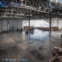 Entrepôt en acier préfabriqué, atelier industriel robuste, bâtiment à structure métallique préconçue
