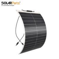 Panneau solaire flexible en PET transparent avec feuille arrière blanche 18V 53W pour alimentation mobile