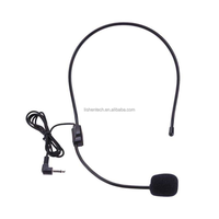 Microphone filaire fixe miniature 3,5 mm à condensateur pour amplificateur vocal, haut-parleur, spectacles en direct et enseignement