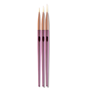Rose Gold Handle Nylon Hair Nail Fine Liner Brush UV Gel Polish Painting <b>Pen</b> for Professional Manicure Art - Product Image 1