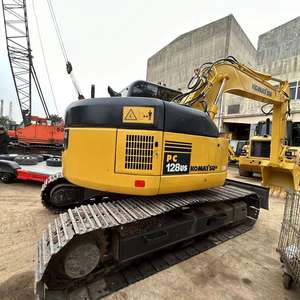 Excavatrice Komatsu PC128 d'occasion de 13 tonnes, modèle 200-240, avec pompe et moteur, inspection vidéo fournie, en stock - Product Image 5