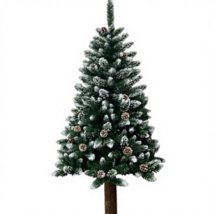 Árbol de Navidad Artificial de PVC de 1.5 m con Aspecto de Madera, sin Luces, para Decoración del Hogar, Oficina, Fiestas - Product Image 5