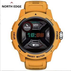 NORTH EDGE Mars 2 dos homens relógio inteligente freqüência cardíaca pressão arterial oxigênio no sangue Monitor Full Touch Screen Outdoor Sports Watch - Product Image 2
