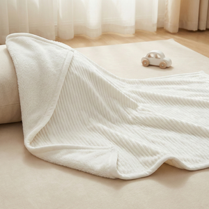 Manta de Franela Acanalada Jacquard 3D de Lujo, Colección Hotel 5 Estrellas, Súper Suave y Cálida, Venta al Por Mayor, Tamaño Personalizado - Product Image 1