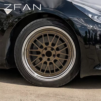 Jantes en alliage forgé ZFAN 18 pouces 5x100 5x112 5x120 6061-T6 Bronze Maille Multi-Rayons pour Mercedes Audi Universel