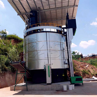 Máquina de Compostaje de Fertilizante Orgánico a Gran Escala, Inodora, Equipo de Fermentación de Estiércol Animal, Acero Inoxidable, 10-220m