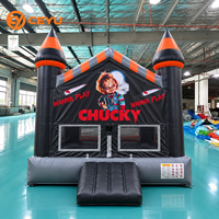 Château gonflable d'Halloween Ceyu, thème de poupée effrayante, pour fêtes d'enfants, événements de carnaval, location
