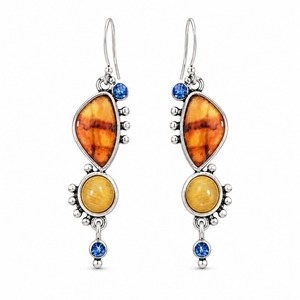 Orecchini retrò colorati e testurizzati, regali creativi da donna per feste quotidiane - Product Image 6