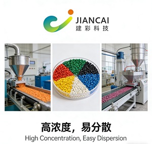 JIANCAI <span class=keywords><strong>Masterbatch</strong></span> Preto Universal de Alta Concentração e Alta Escurecimento para Moldagem por Injeção, Sopro de Filme e Extrusão - Product Image 3