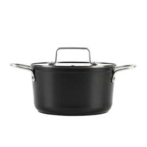 Ollas de sopa antiadherentes de aluminio, sartenes de cocina casera de diseño clásico con <span class=keywords><strong>tapa</strong></span>, Fondo de inducción <span class=keywords><strong>para</strong></span> estufa de Gas y cocina de inducción - Product Image 2