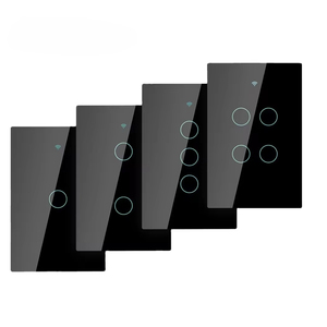 1/2/3/4 gang tuya Smartlife <span class=keywords><strong>RF</strong></span> <span class=keywords><strong>433</strong></span> Mhz BT WIFI tường cảm ứng thông minh chuyển đổi ánh sáng interruptor Wifi - Product Image 1