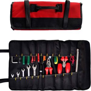 Portable ElectricianTool <b>Bag</b> <b>Roll</b> Organizer Durable Oxford TechnicianToolBag 22 <b>Tool</b> Slots Special Purpose <b>Bag</b> - Product Image 3