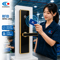 Cerraduras Electrónicas para Hoteles, Cerradura con Tarjeta Electrónica, Sistema de Gestión de Cerraduras para Hoteles con Tarjeta RF, Cerradura de Puerta RFID, Cerradura con Tarjeta para Hoteles