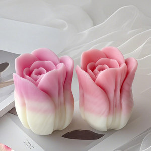 3D thiết kế mới Tulip hoa Silicone nến khuôn DIY handmade - Product Image 3