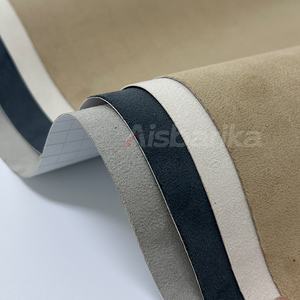 لفة فينيل مخملي لاصق ذاتي للتزيين بنفسك، 1.52*15 متر، رمادي، قماش مخملي لاصق لتغليف السيارات - Product Image 1