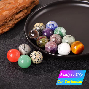 Venta al por mayor 20mm adorno no poroso Natural productos <span class=keywords><strong>de</strong></span> cuarzo en bruto piedras curativas esfera decorativa Mini bola <span class=keywords><strong>de</strong></span> cristal agua - Product Image 1