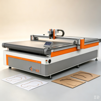 Máquina de Corte CNC con Cuchilla Oscilante y Router CCD para Papel Adhesivo, Cartón Corrugado y Cartelería Publicitaria