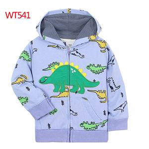 Nouveau Offre Spéciale nouveau-né Veste Zippée À Capuche Manches longues dessin animé Impression garçon fille vêtements coton bébé <span class=keywords><strong>manteau</strong></span> - Product Image 2