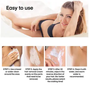 Natural Non-Irritating Gently Remove Body Hair Removal Cream