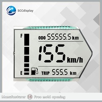 Modul Layar LCD 7 Segmen SCCdisplay Kustom SJXDGW015 HTN Positif Anti-Silau Layar Instrumen Sepeda Motor Temukan Motor Lama