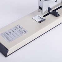 Engrapadora Manual Profesional Personalizada, de Alta Resistencia, para Ahorrar Esfuerzo, Gris Francés, Jumbo, 100 Hojas, Encuadernación de Libros de Metal