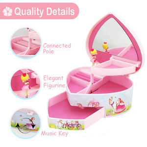 Elegante Joyero Musical Princesa Jakos - Regalo Perfecto para Cumpleaños, Navidad y Festividades <span class=keywords><strong>de</strong></span> <span class=keywords><strong>Niñas</strong></span> - Caja Musical para Niños - Product Image 3