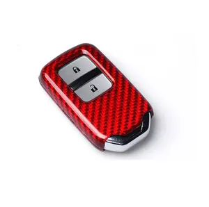 Hot selling Carbon fiber Car Key cover For Honda 2 buttons Cars Keys