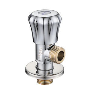 Robinet d'angle Hemans DN15 finition chromée, filetage mâle, cartouche céramique pour chauffe-eau, toilettes, chauffe-eau solaire - Product Image 4