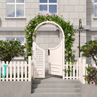 Porte de jardin moderne en alliage d'aluminium, double porte, portail de cour, petite porte, design artistique