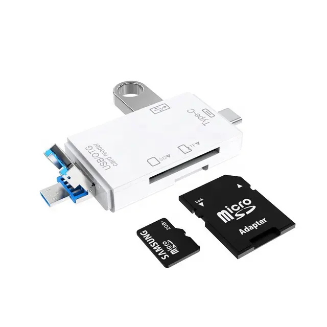 Memory Card Reader USB Type-C Mini USB Adapter for SD TF Flash Disk OTG Converter for Computer Laptop Mobile Phone Tablet