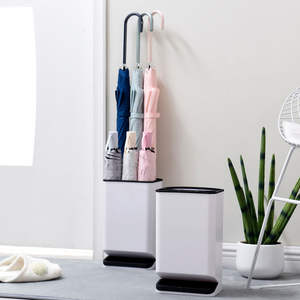 Porte-parapluies créatif en plastique, autoportant, à une face, grande capacité, taille standard, pour la maison - Product Image 1